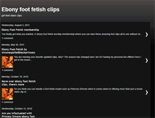 Tablet Screenshot of ebonyfootfetishdomme.blogspot.com