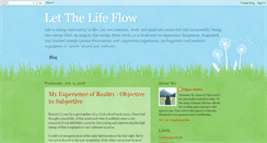 Desktop Screenshot of letthelifeflow.blogspot.com