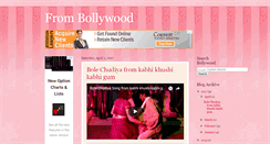 Desktop Screenshot of frombollywood.blogspot.com