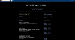 Desktop Screenshot of decayedlacepodcast.blogspot.com