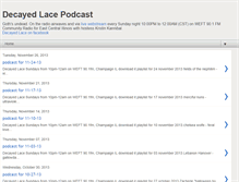 Tablet Screenshot of decayedlacepodcast.blogspot.com