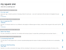 Tablet Screenshot of mysquareone.blogspot.com