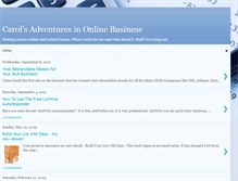 Tablet Screenshot of carolsonlinebiz.blogspot.com