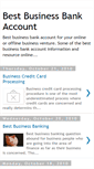 Mobile Screenshot of bestbusinessbankaccount.blogspot.com