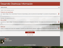 Tablet Screenshot of desarrollodestrezasinformacion.blogspot.com