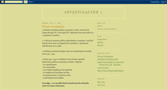 Desktop Screenshot of investigando1.blogspot.com