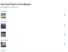 Tablet Screenshot of gertraudschmidbauer.blogspot.com