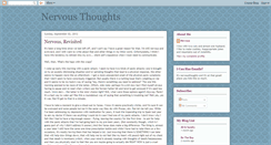 Desktop Screenshot of nervousthoughts.blogspot.com