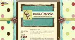 Desktop Screenshot of cakesbycarriehigh.blogspot.com