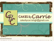 Tablet Screenshot of cakesbycarriehigh.blogspot.com