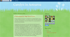 Desktop Screenshot of carolyninaotearoa.blogspot.com