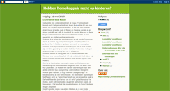 Desktop Screenshot of homokoppels-recht-op-kinderen.blogspot.com