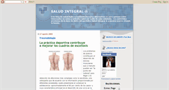Desktop Screenshot of lasaludintegral.blogspot.com