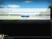 Tablet Screenshot of praydailytheholyrosary.blogspot.com