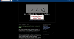 Desktop Screenshot of colectivopoeticocardo.blogspot.com