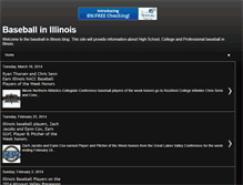 Tablet Screenshot of baseballinillinois.blogspot.com