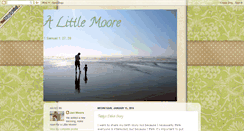 Desktop Screenshot of alittlemooreblog.blogspot.com