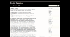 Desktop Screenshot of postagazetesi.blogspot.com