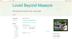 Desktop Screenshot of loved-beyond-measure.blogspot.com