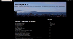 Desktop Screenshot of humanparadox.blogspot.com