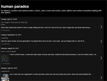 Tablet Screenshot of humanparadox.blogspot.com