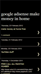 Mobile Screenshot of googleadsensemakemoneyinhome.blogspot.com