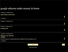 Tablet Screenshot of googleadsensemakemoneyinhome.blogspot.com