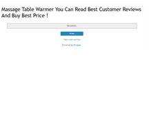 Tablet Screenshot of massagetablewarmer.blogspot.com