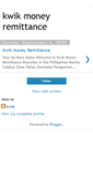 Mobile Screenshot of kwikmoneyremittance.blogspot.com