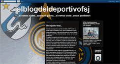 Desktop Screenshot of elblogdeldeportivofsj.blogspot.com