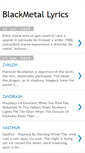 Mobile Screenshot of blackmetal-lyrics.blogspot.com