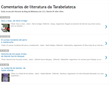 Tablet Screenshot of literaturatarabelateca.blogspot.com