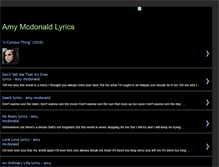 Tablet Screenshot of amymcdonaldlyrics.blogspot.com