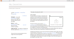 Desktop Screenshot of mycassettes.blogspot.com