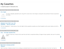 Tablet Screenshot of mycassettes.blogspot.com