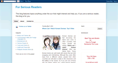 Desktop Screenshot of 4seriousreaders.blogspot.com