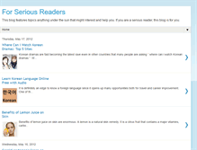 Tablet Screenshot of 4seriousreaders.blogspot.com