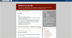 Desktop Screenshot of bookwormonthenet.blogspot.com