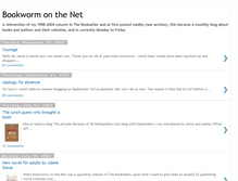 Tablet Screenshot of bookwormonthenet.blogspot.com