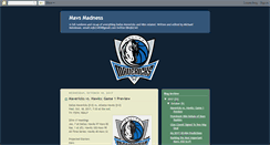 Desktop Screenshot of mavsmadness.blogspot.com