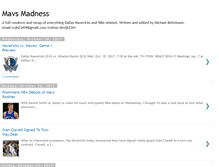 Tablet Screenshot of mavsmadness.blogspot.com
