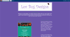 Desktop Screenshot of luvbugdesigns1.blogspot.com