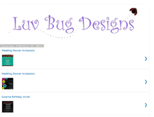 Tablet Screenshot of luvbugdesigns1.blogspot.com