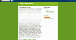 Desktop Screenshot of jewishmeditation.blogspot.com