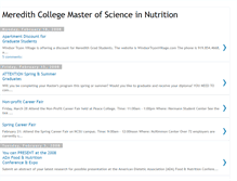 Tablet Screenshot of meredithcollegemasterofnutrition.blogspot.com