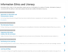 Tablet Screenshot of infoethicsandlit.blogspot.com