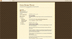 Desktop Screenshot of gamedevtheory.blogspot.com