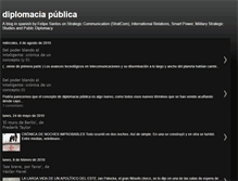 Tablet Screenshot of diplomacia-publica.blogspot.com