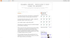 Desktop Screenshot of isabelswift.blogspot.com