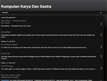 Tablet Screenshot of kumpulankaryadansastra.blogspot.com